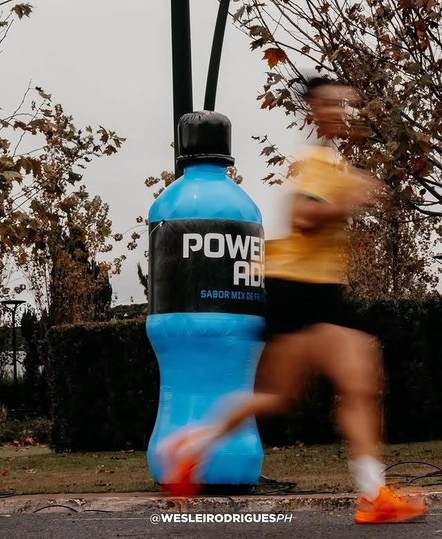 Réplica 3D inflável garrafa Powerade